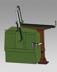 車床自動(dòng)上下料機(jī)械手
